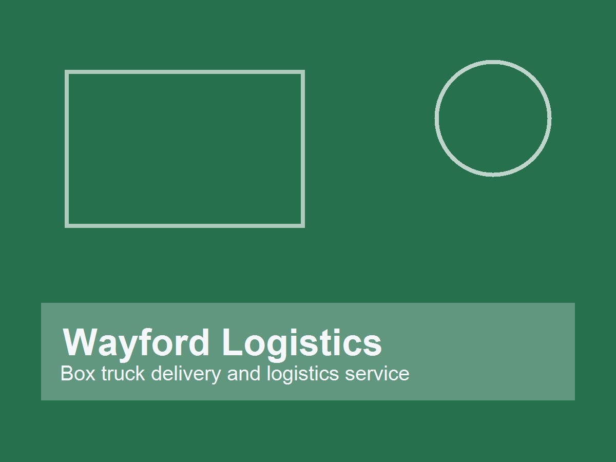 Box truck delivery and logistics service
